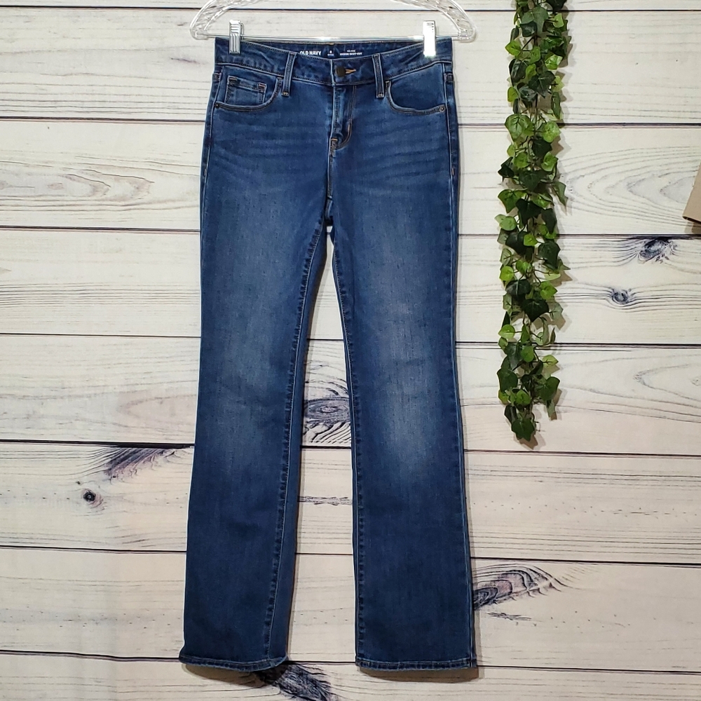 Old Navy Mid-Rise Kicker Bootcut Jeans, Size 0P